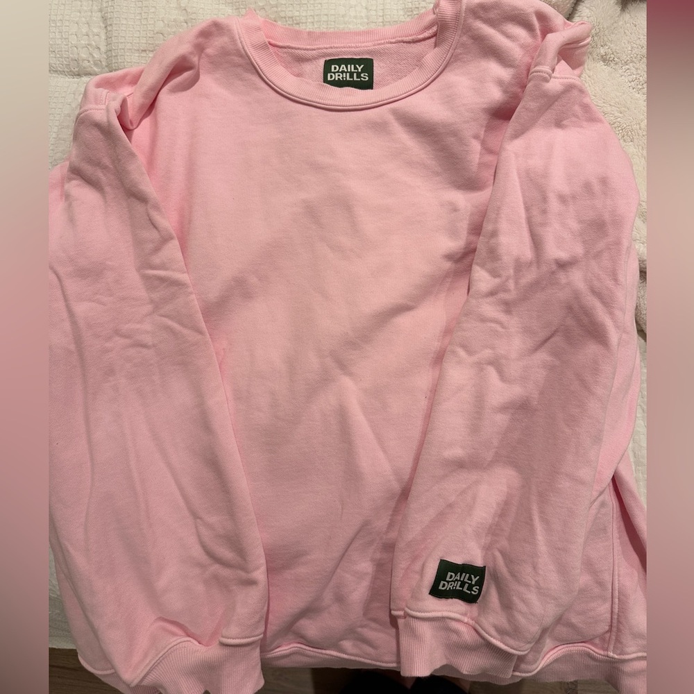 Daily Drills Light Pink crewneck